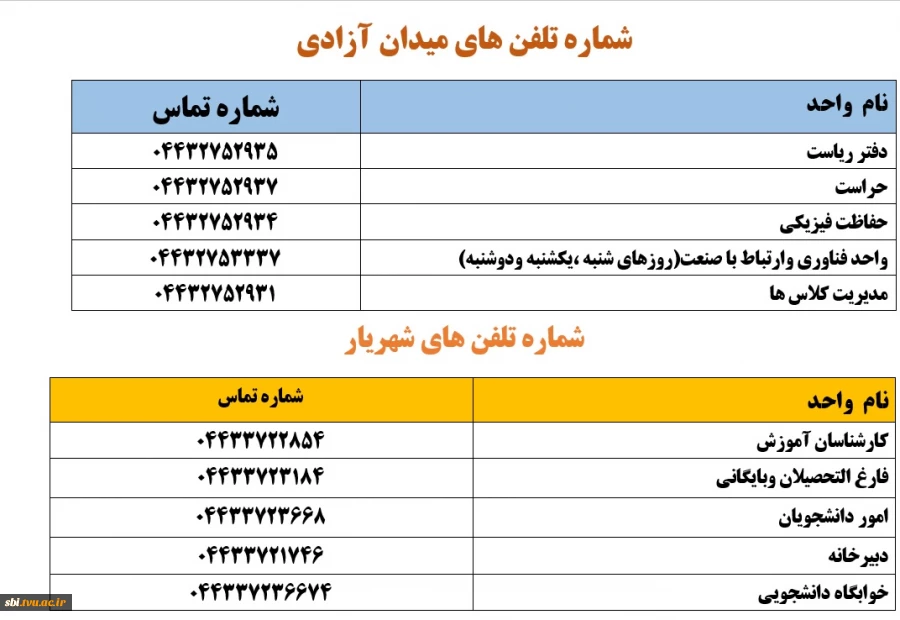 شماره تلفن